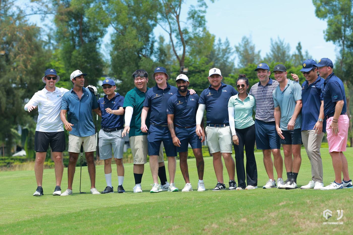 On the course