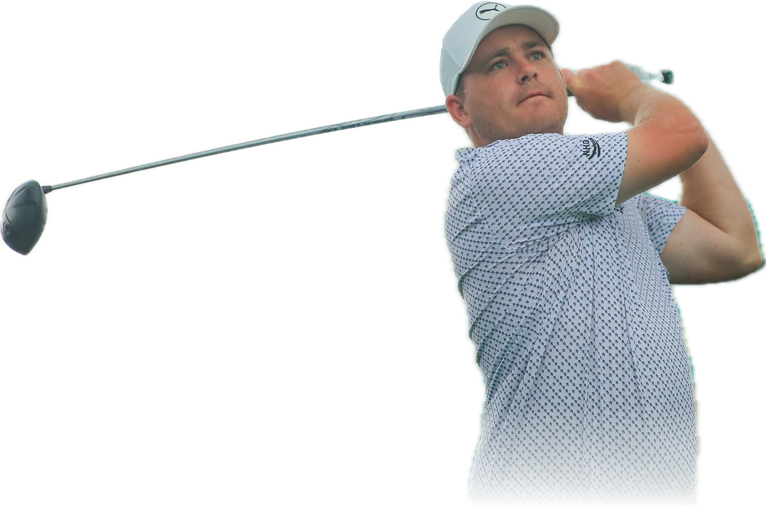 Joel Troy at the top of his follow-through